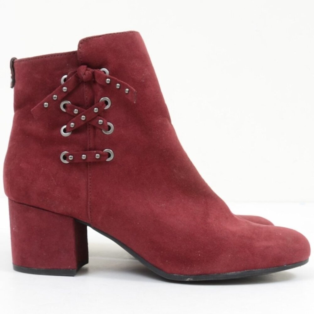 Circus by Sam Edelman Vinnie Port Wine Corset Booties Women's 10 Festival